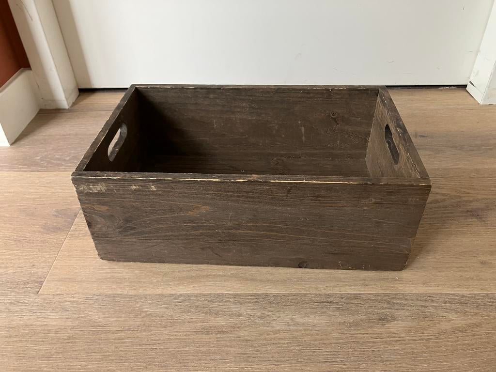Houten opbergkist, Ophalen, Gebruikt, Minder dan 50 cm
