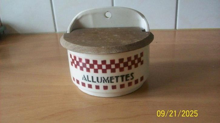 Brocant allumettes bakje, Huis en Inrichting, Keuken | Keukenbenodigdheden, Zo goed als nieuw, Ophalen of Verzenden