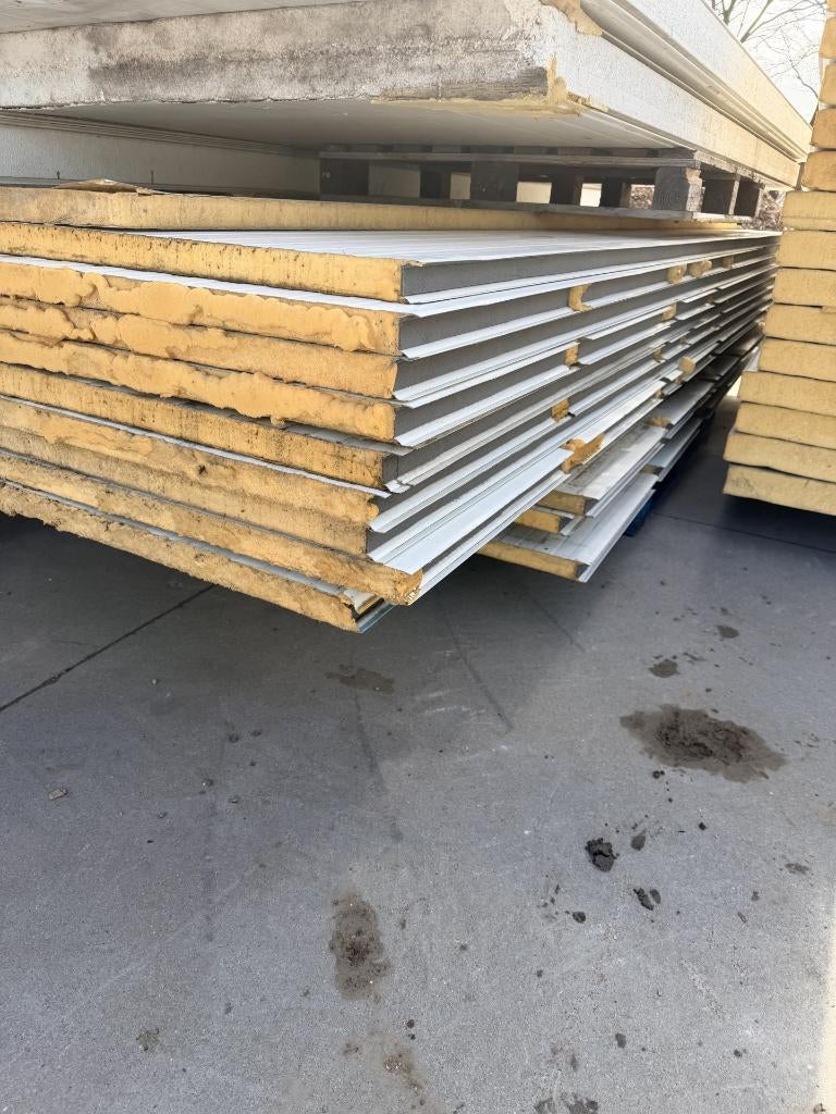 Sandwichpanelen/Isolatiepanelen te koop - diverse maten, Ophalen, Dakisolatie, 4 tot 8 cm, Gebruikt