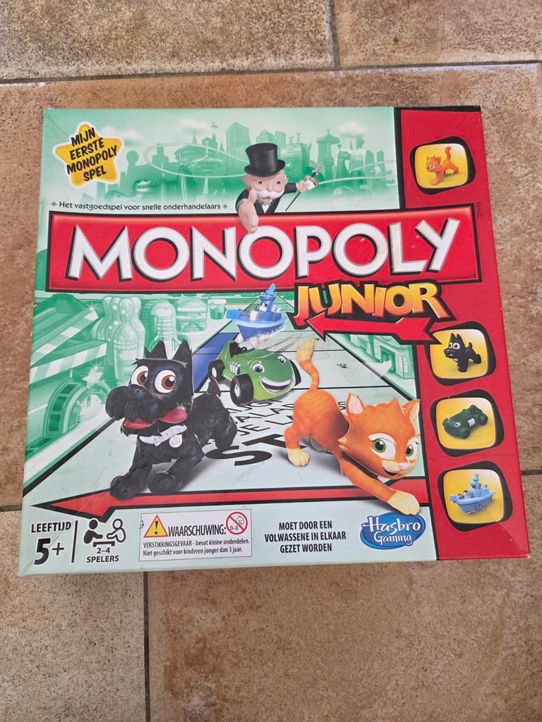 Monopoly Junior, Hobby en Vrije tijd, Gezelschapsspellen | Bordspellen, Ophalen