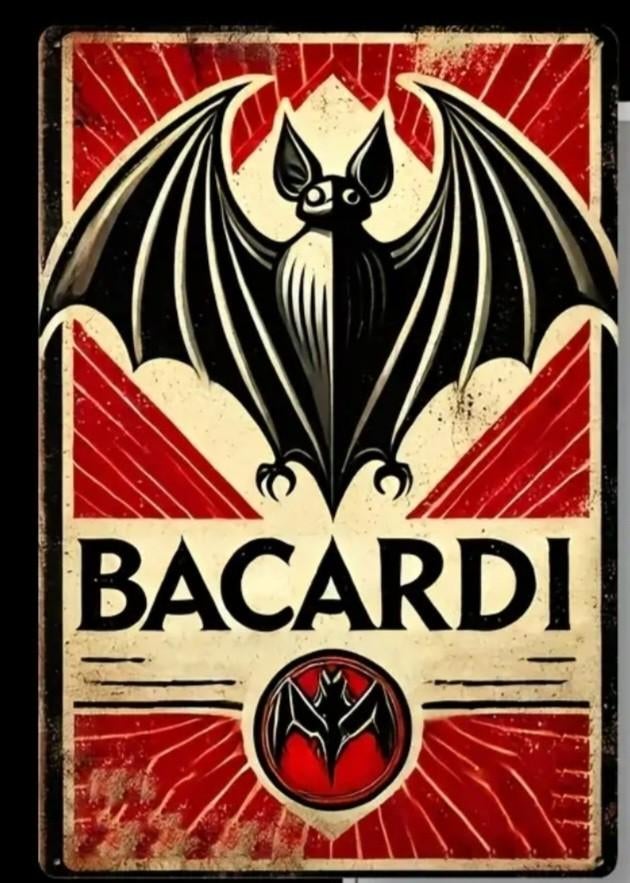 Wandbord Bacardi, Verzamelen, Merken en Reclamevoorwerpen, Ophalen of Verzenden, Nieuw, Reclamebord