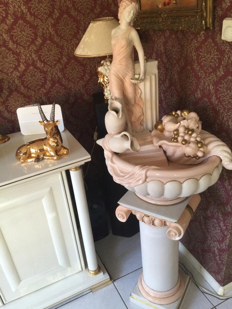 Waterfontein  op zuil, Ophalen of Verzenden, Gebruikt, Waterornament