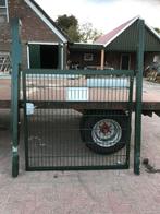 Looppoort groen gecoat, Ophalen, Zo goed als nieuw, IJzer