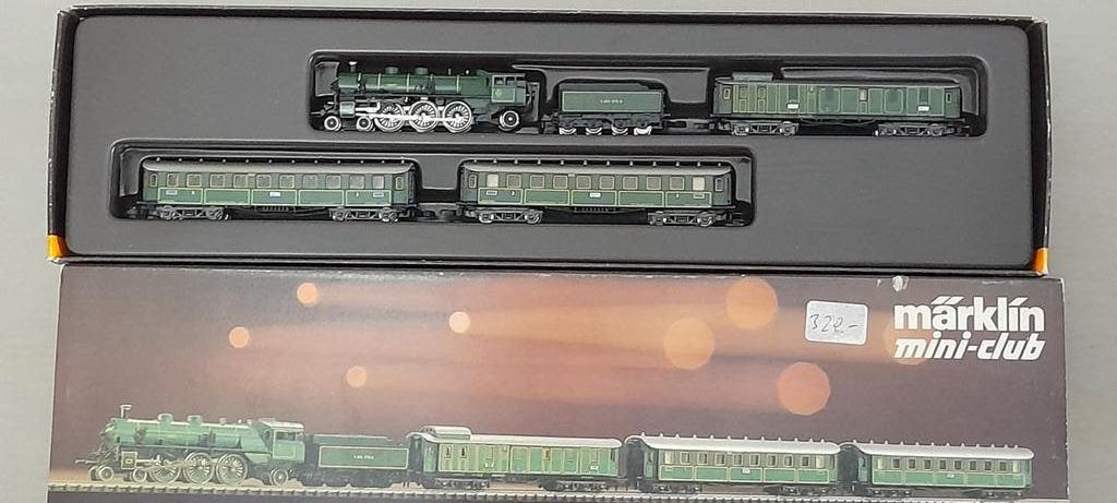 Marklin 8102 mini z spoor K.Bay.Sts Loc+3 wagons nieuwstaat, Treinset, Gelijkstroom, Nieuw, Ophalen of Verzenden