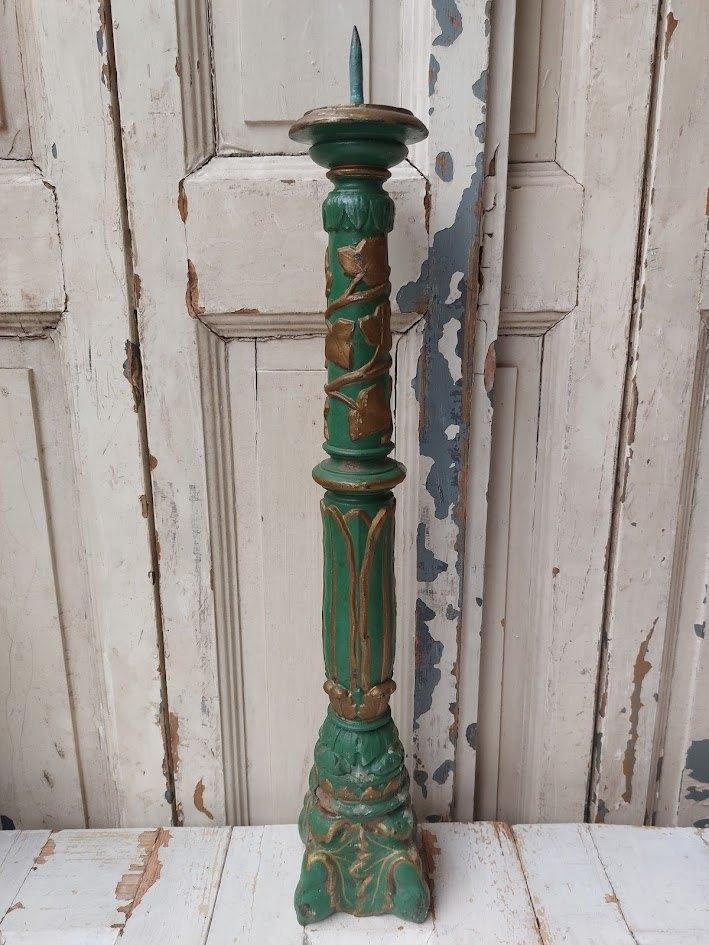 Antieke ijzeren kandelaar, Ophalen, Overige materialen