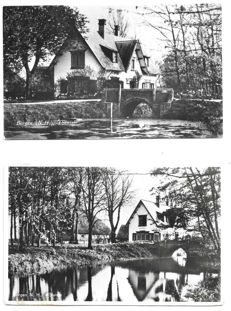 AK Bergen N.H. - 2 x 't Sluisje, Verzenden, 1960 tot 1980, Gelopen, Noord-Holland