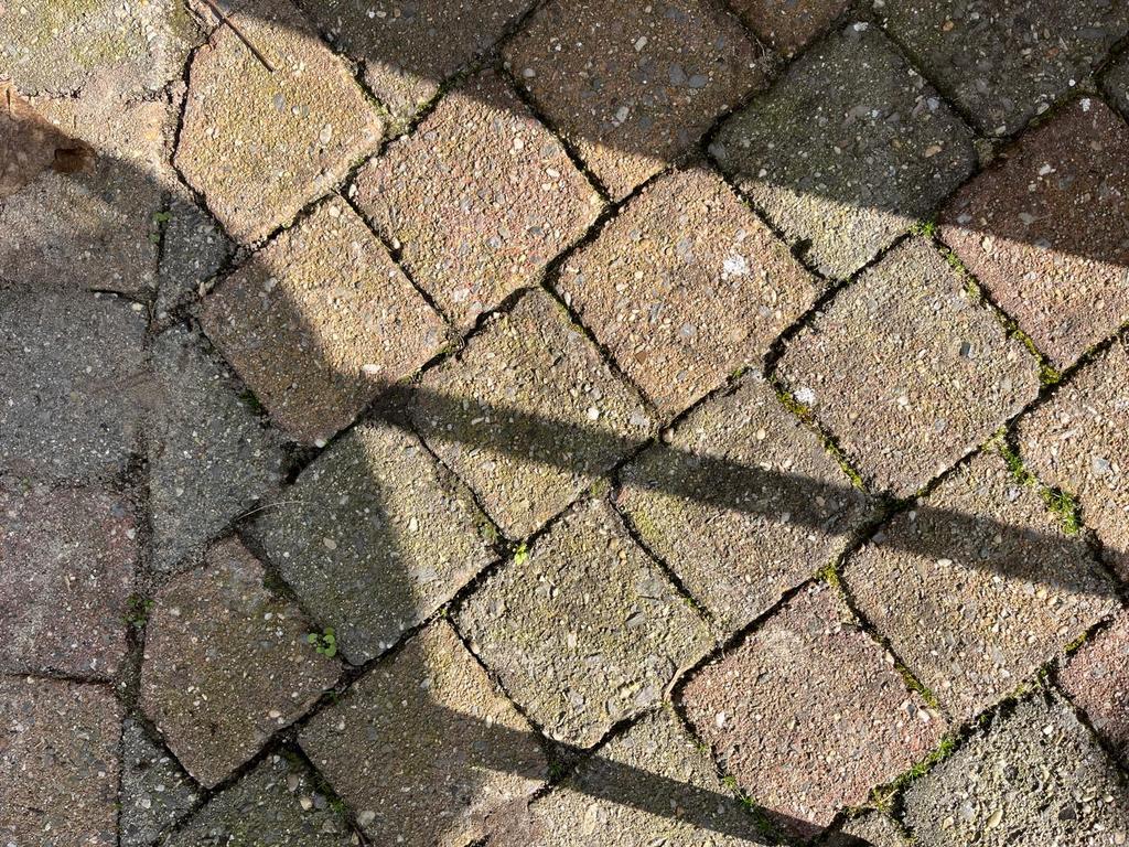 Gratis Koppelstones 10x10, 6cm dik, ongeveer 7-8m2, Ophalen, Gebruikt, Klinkers, 5 tot 10 m²