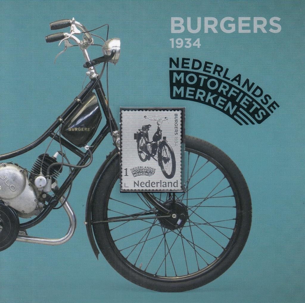 Nederland- 2025- Zilveren Postzegel- Motorfiets Burgers 1934, Verzenden, Na 1940, Postfris