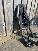 Thule Yepp voorzitje fiets met windscherm, Ophalen, Gebruikt, Voorzitje, Voetsteuntjes