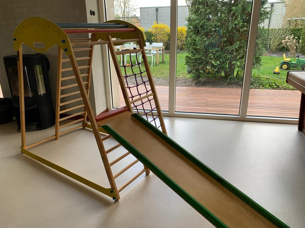 Montessori klimrek / speeltoestel binnen, Ophalen, Gebruikt, Klimnet