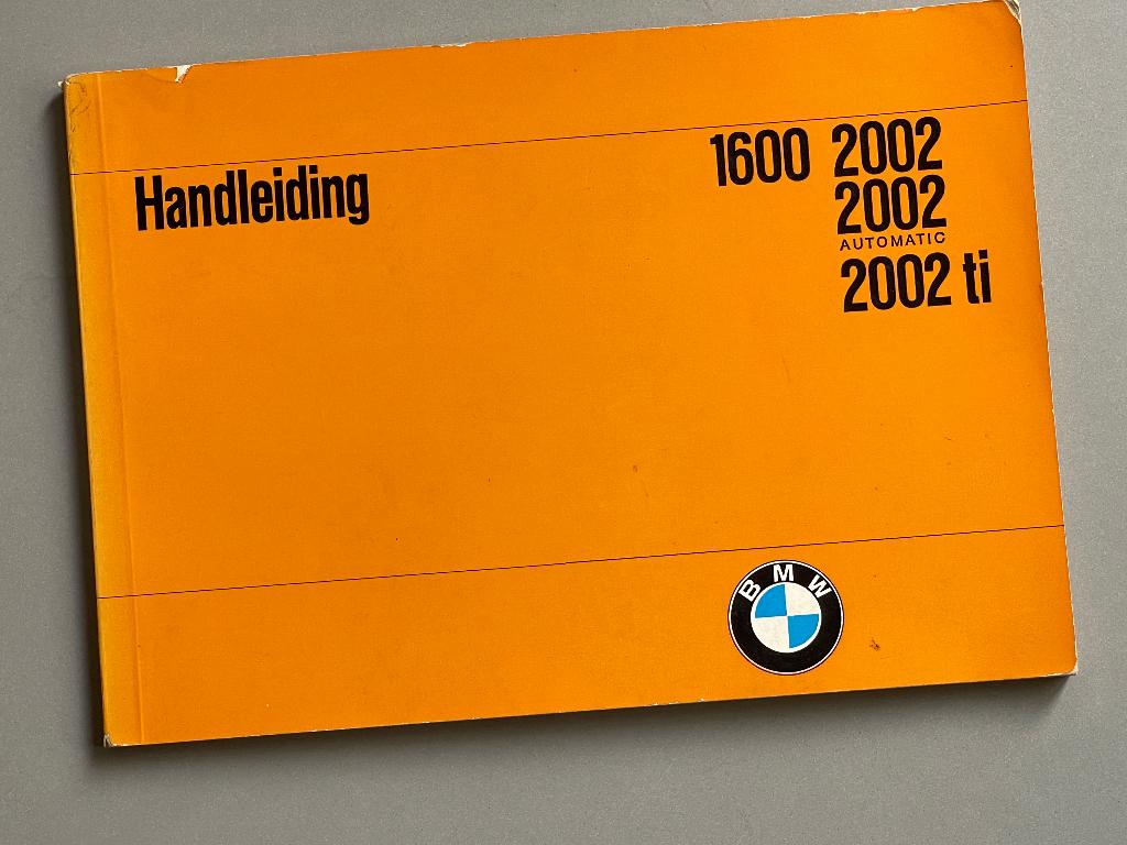 Handleiding BMW 1600 2002 2002 automatic 2002 ti  1970 NL, Ophalen of Verzenden
