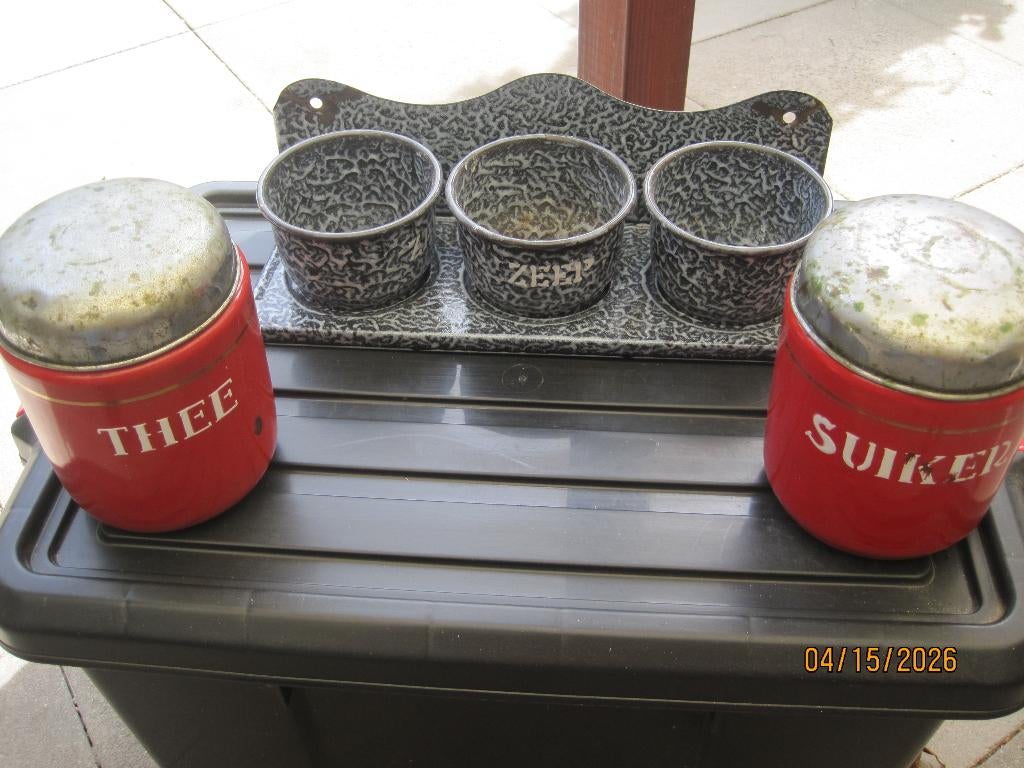 Emaille   keukenset, Ophalen of Verzenden