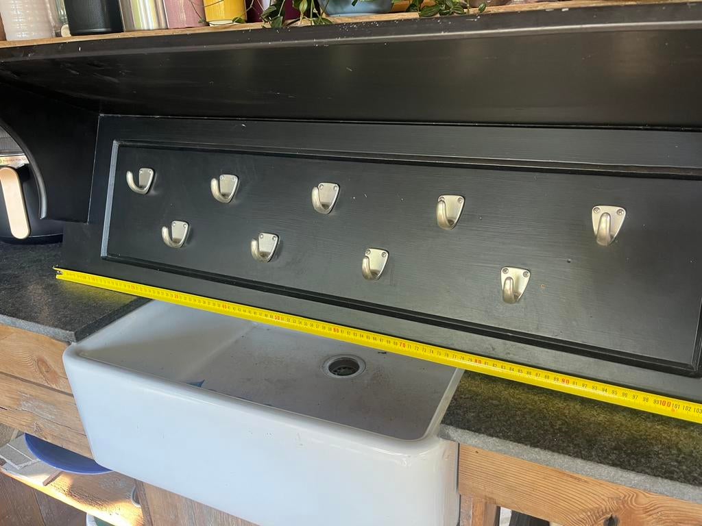 Zelf gemaakte kapstok, Huis en Inrichting, Woonaccessoires | Kapstokken, Gebruikt, Minder dan 100 cm, Hout, Ophalen