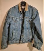 Rifle VINTAGE spijkerjack + corduroy kraag L amper gedragen, Ophalen, Maat 52/54 (L), Blauw, Rifle