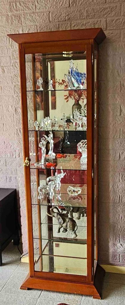 Vitrinekast, Huis en Inrichting, Ophalen, Glas, Gebruikt, 50 tot 100 cm
