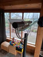 Stijlvolle staande lamp met glazen plank, Ophalen, Gebruikt, Glas, Modern