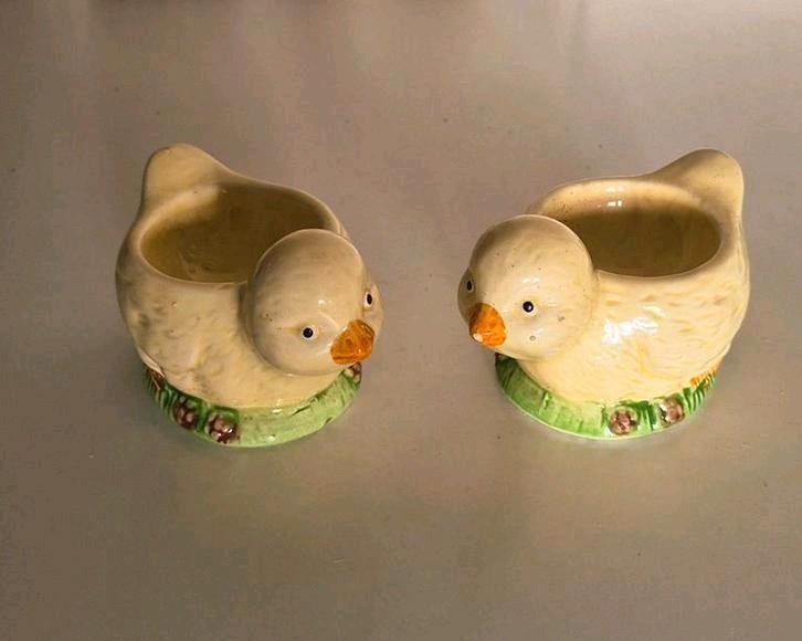 Vintage setje eierdopjes. Paasversiering., Diversen, Pasen, Ophalen of Verzenden