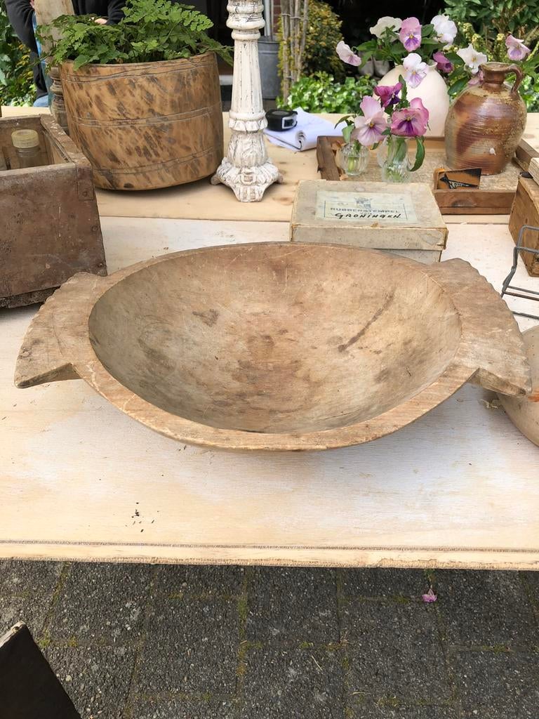 Houten schaal/ trogje, Huis en Inrichting, Ophalen of Verzenden, Zo goed als nieuw, Rechthoekig, Hout