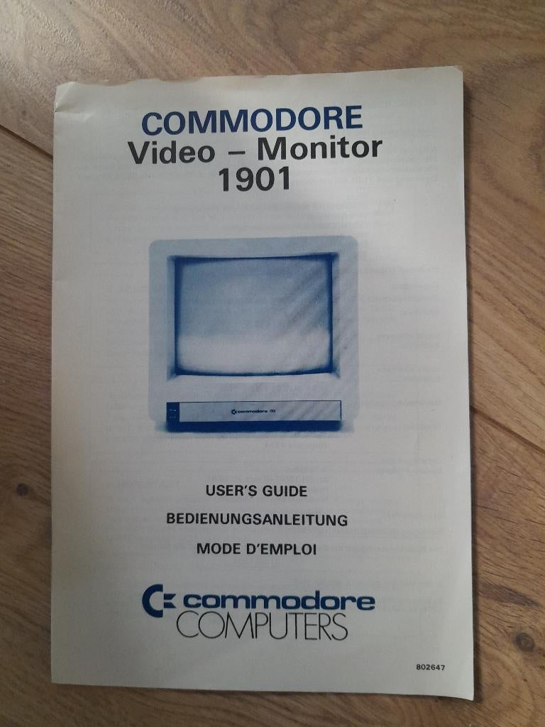 Commodore Video - Monitor 1901 Users Guide, Computers en Software, Vintage Computers, Verzenden, Commodore