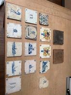 Oud Hollandse antieke tegels - 16 stuks, Antiek en Kunst, Ophalen of Verzenden