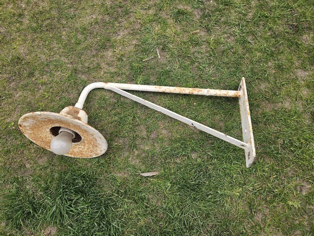 Buitenlamp, Tuin en Terras, Buitenverlichting, Ophalen, Gebruikt, Staal, Wandlamp