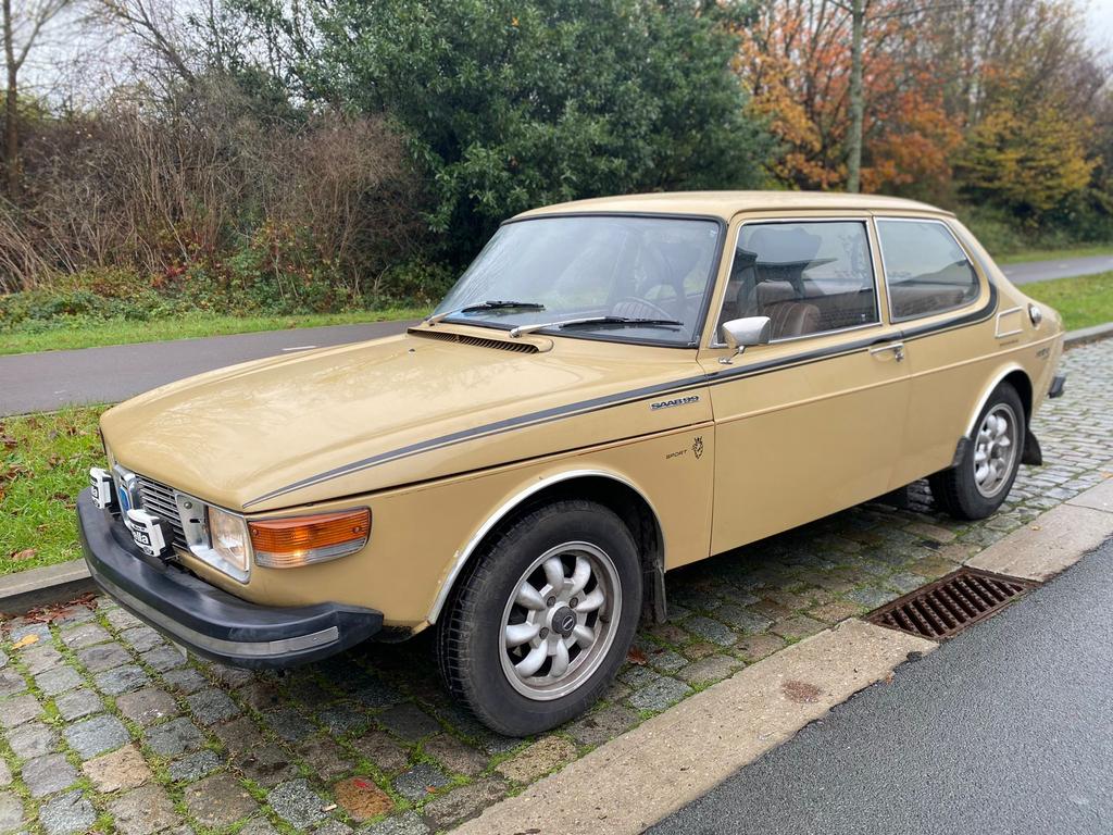 Unieke saab 99* 1 ste eigenaar* 40370 KM* automaat*, Auto's, Saab, Automaat, Beige, Leder, Bruin