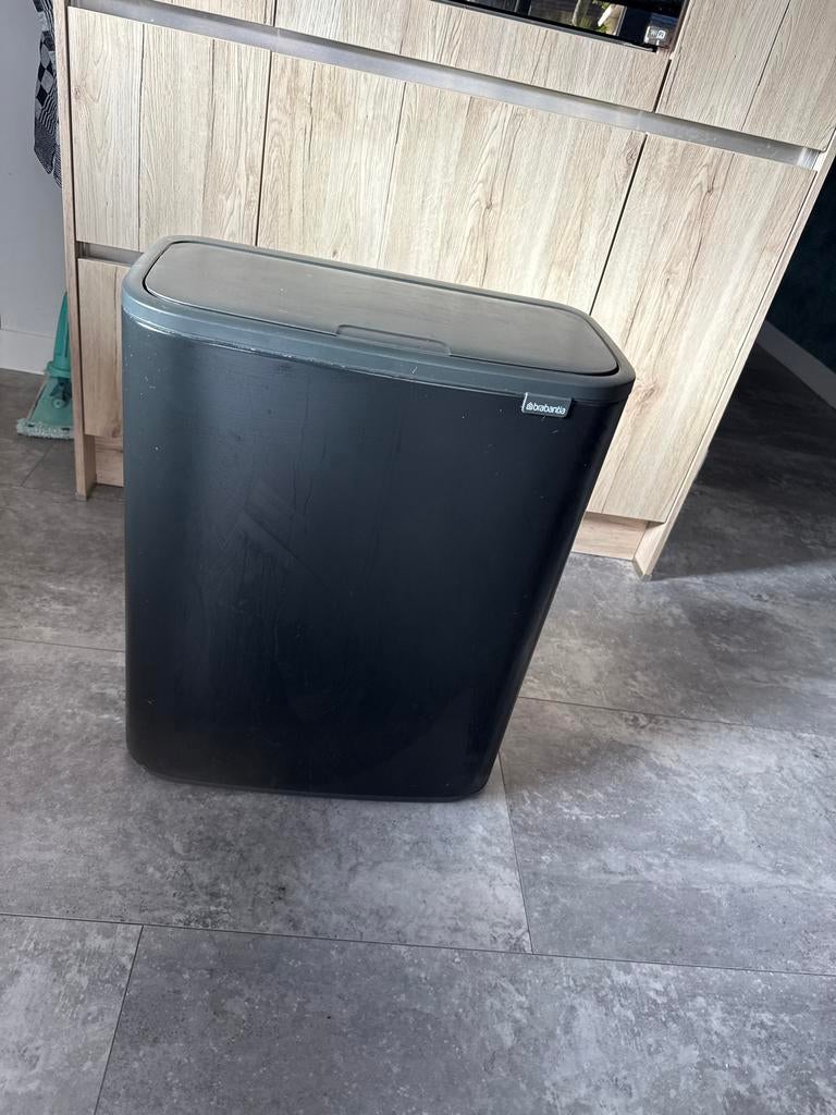 Brabantia prullenbak 2x30 liter voor afvalscheiding, Ophalen, Kunststof, Gebruikt, 40 liter of meer