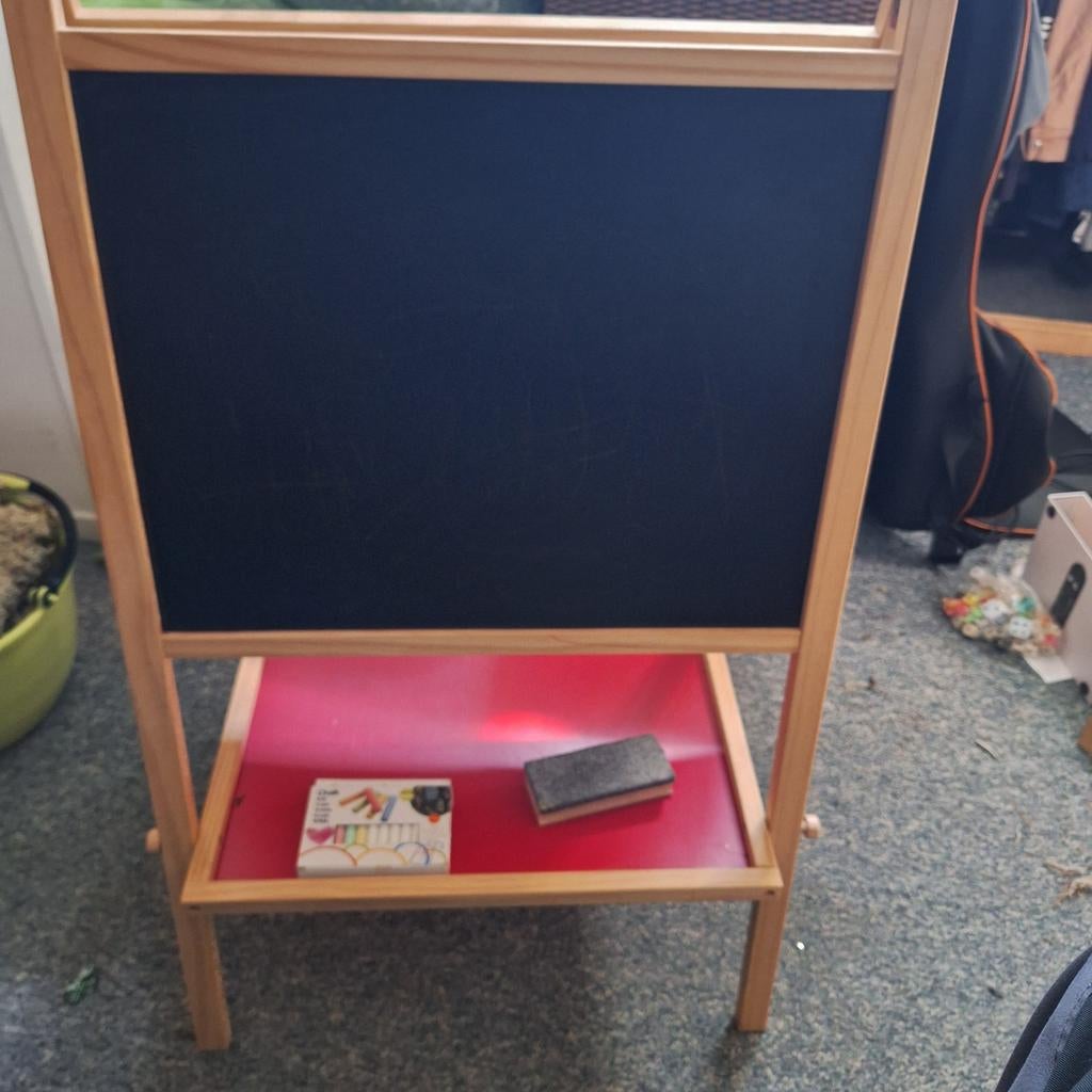 Staande schoolbord tekoop, Ophalen, Krijtbord