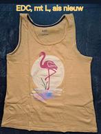 Leuke vintage style top met flamingo, maat L, als nieuw, Kleding | Dames, Tops, Overige kleuren, Maat 42/44 (L), Ophalen of Verzenden