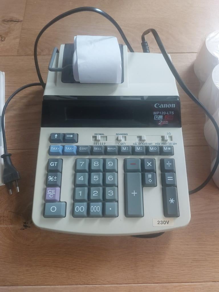 Canon MP120-LTS rekenmachine, Ophalen, Gebruikt