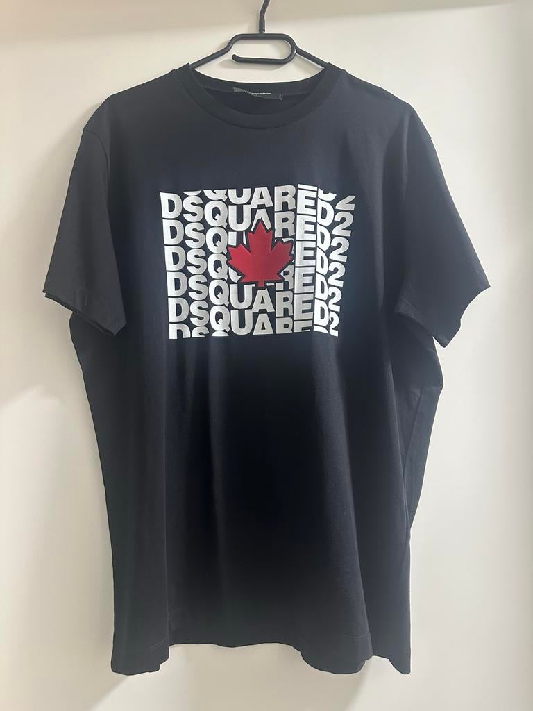 Dsquared2 T-shirt - Maat L - Zwart, Ophalen of Verzenden, Nieuw, Maat 52/54 (L), Zwart