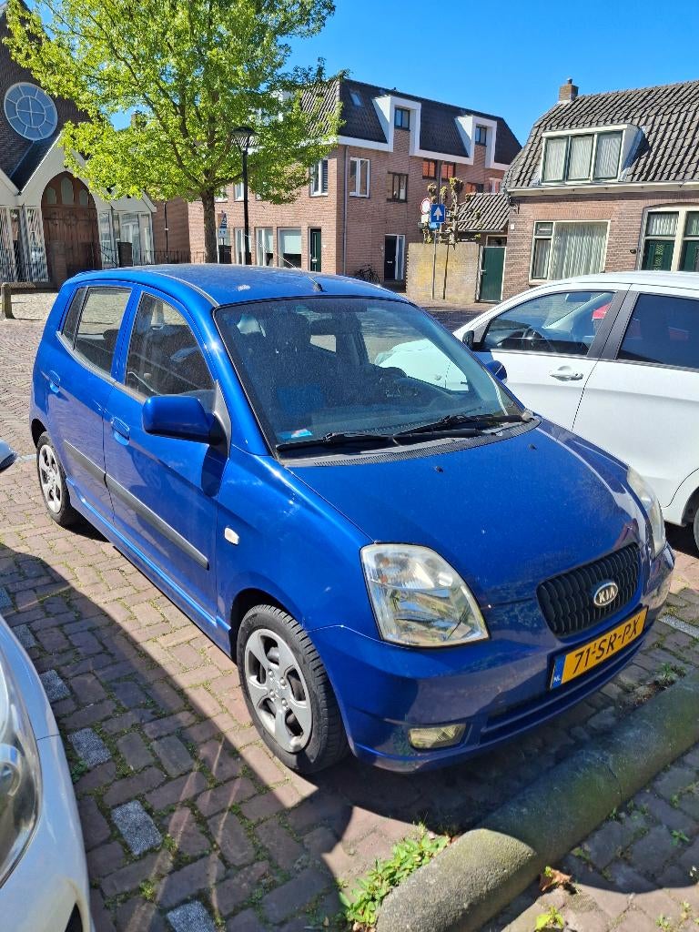 Kia Picanto 1.0 2006 Blauw, Auto's, Voorwielaandrijving, Stof, 836 kg, 4 cilinders