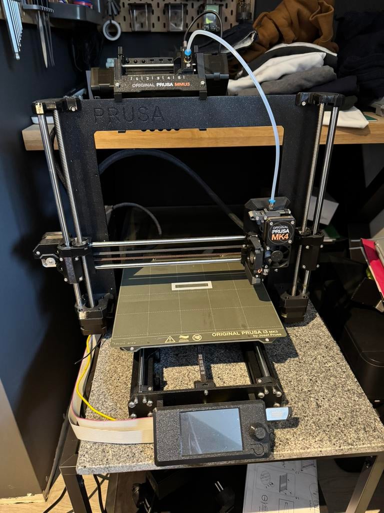 Originele Prusa MK4S 3d printer + MMU3 unit, Computers en Software, 3D Printers, Ophalen, Zo goed als nieuw
