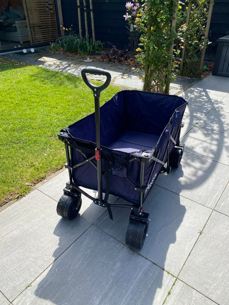 LifeGoods Bolderkar XL Opvouwbaar Blauw, Ophalen, Opvouwbaar, Zo goed als nieuw