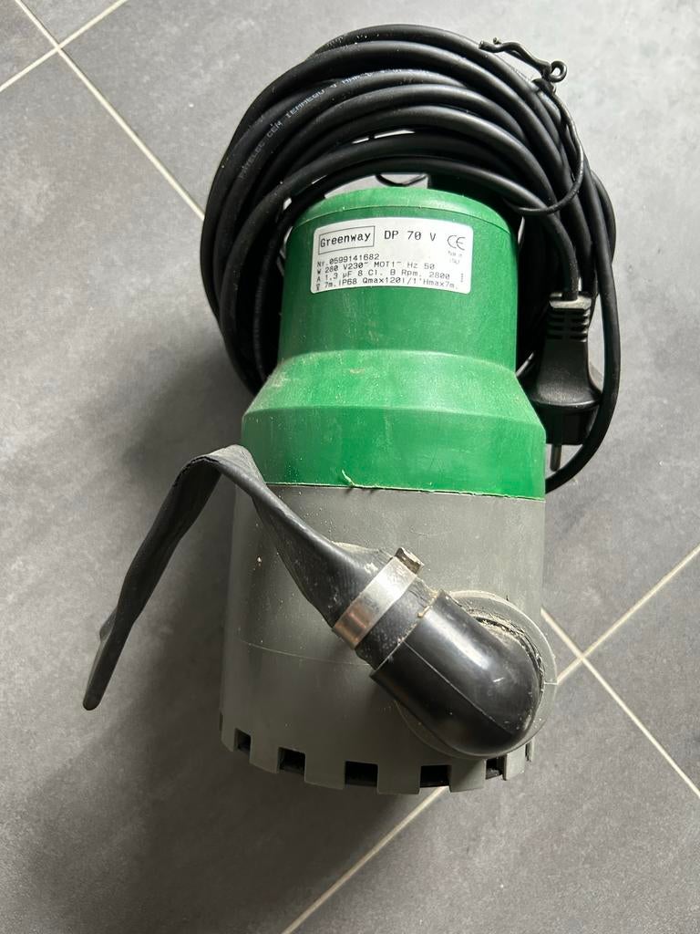 Greenway DP 70 V Dompelpomp - Krachtig en Betrouwbaar, Tuin en Terras, Waterpompen, Ophalen of Verzenden, Gebruikt, Elektrisch
