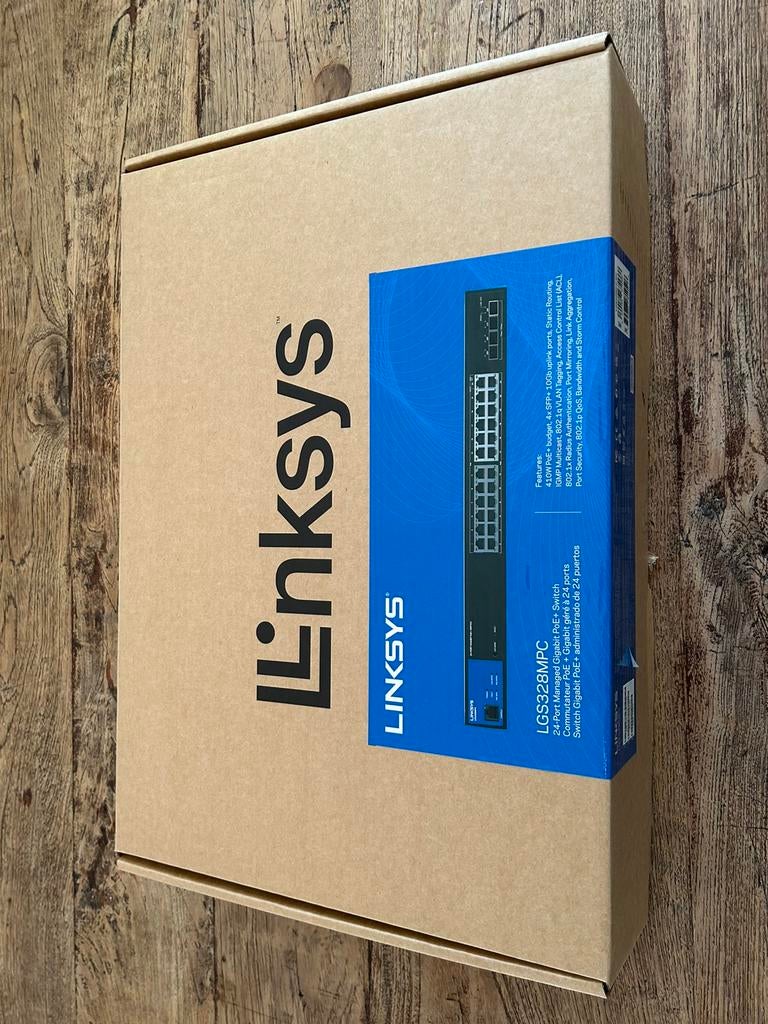 Linksys Switch 24-poorts LGS328MPC-EU, Computers en Software, Netwerk switches, Ophalen of Verzenden, Nieuw