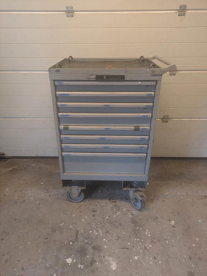 Lista gereedschapskast op wielen met gereedschap, Doe-het-zelf en Verbouw, Gereedschap | Handgereedschap, Gebruikt, Ophalen of Verzenden