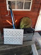 Hengelsport accessoires: leefnet, steun en kist, Ophalen of Verzenden