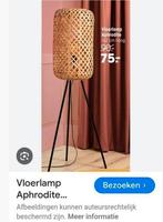 Vloerlamp Aphrodite Bamboe - 142 cm hoog, Ophalen, 100 tot 150 cm, Bohemian, Natuurlijk, Modern, Zo goed als nieuw