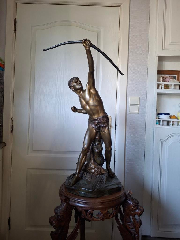 Bronzen beeld, Ophalen