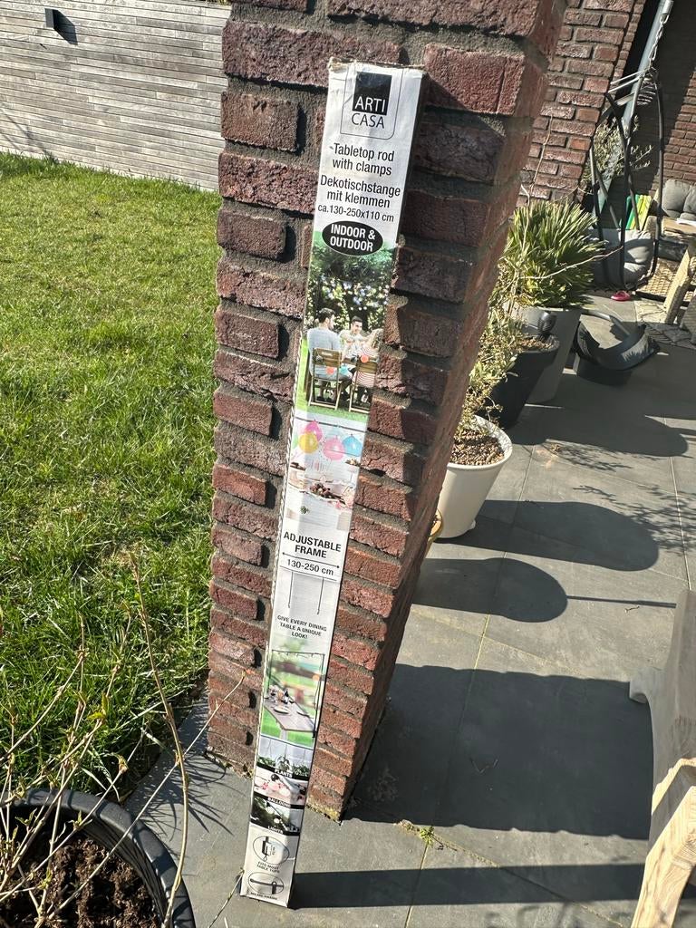 Tafelhanger zwart 130-250cm lengte, 110cm hoogte, Ophalen, Nieuw