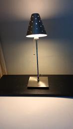 stijlvolle tafellamp RVS met verstelbare pendelstand, Modern design, Ophalen of Verzenden, Zo goed als nieuw, Metaal