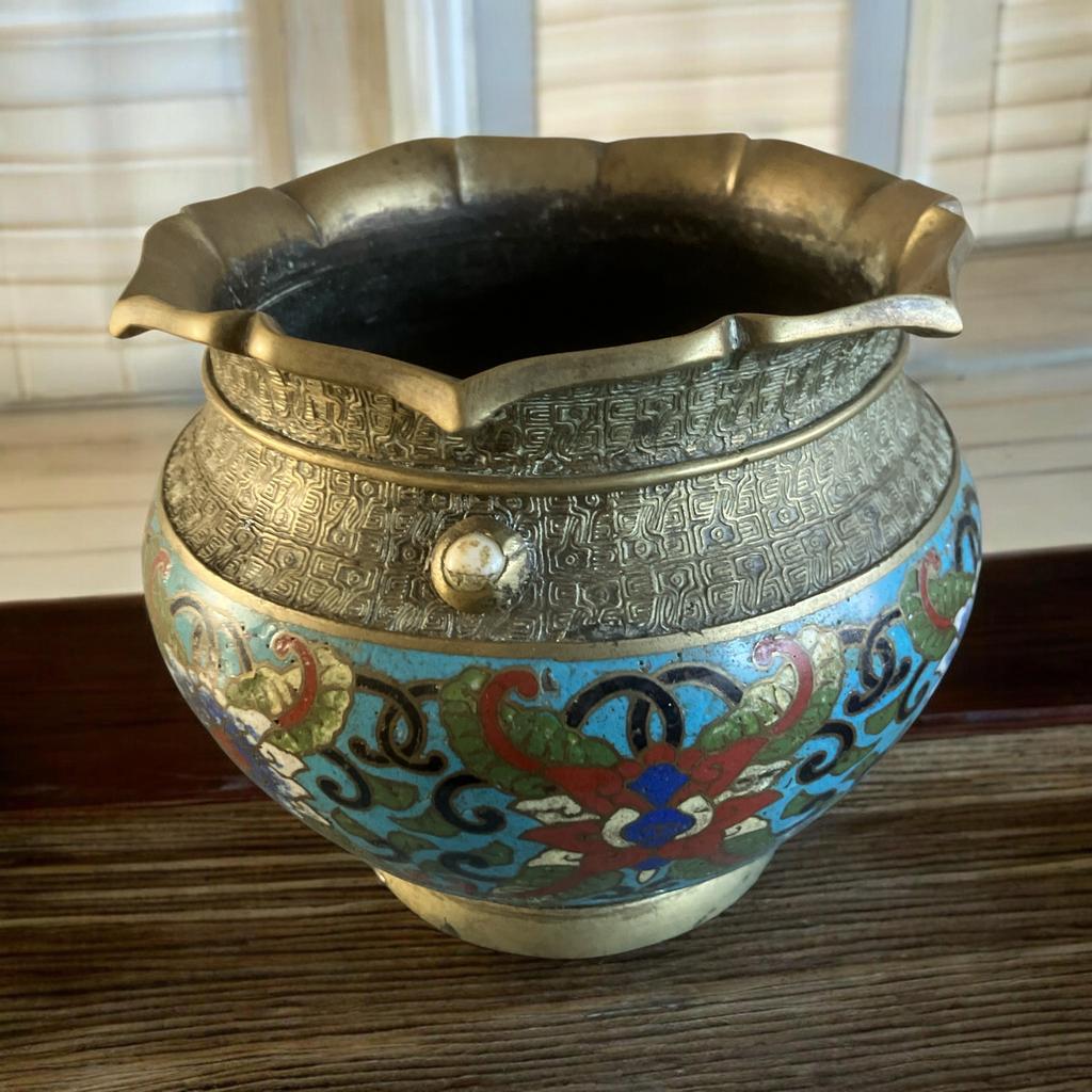 Antieke Cloisonné Kom/Jardinière - Japan/China, Ophalen of Verzenden