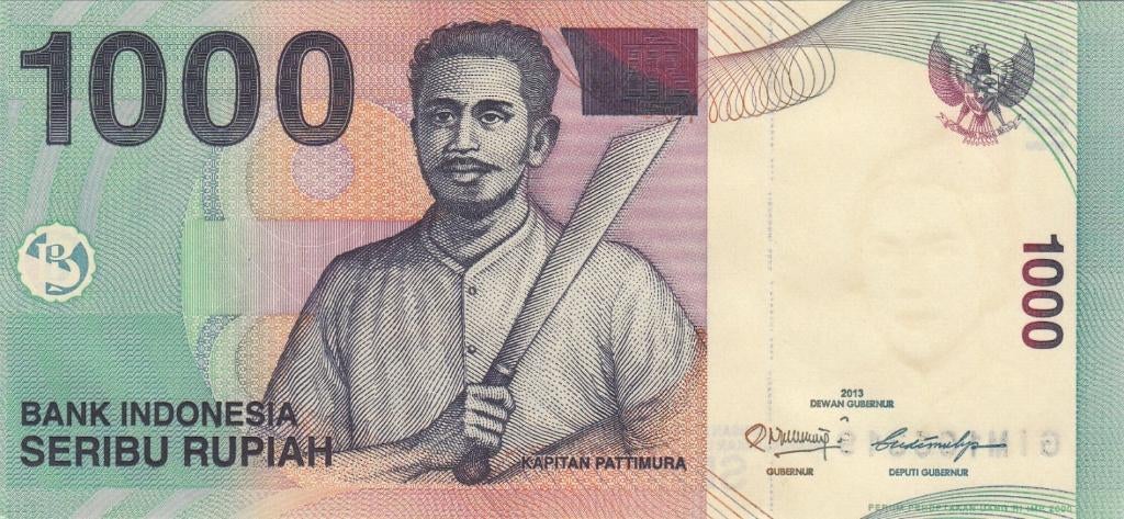Indonesië bankbiljet 1000 Rupiah 2013, Pick 141m UNC, Postzegels en Munten, Bankbiljetten | Azië, Ophalen of Verzenden, Zuidoost-Azië