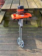 Krachtige Oranje Mortelmixer - Ideaal voor Bouwprojecten, Doe-het-zelf en Verbouw, Gereedschap | Overige machines, Ophalen, Nieuw