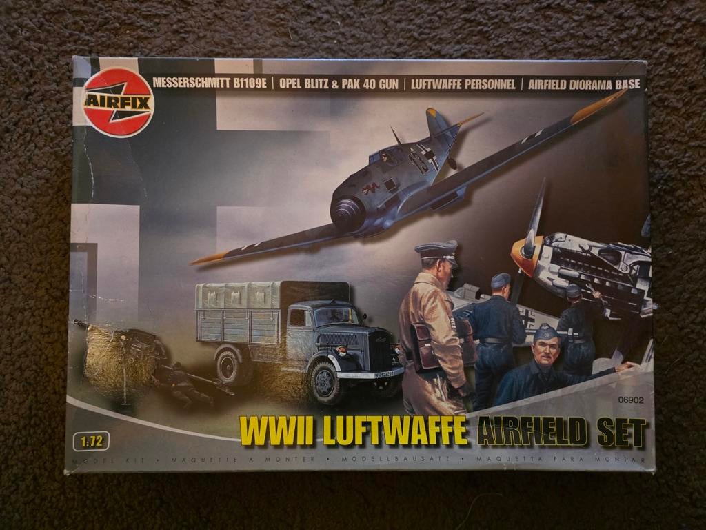 Airfix WWII Luftwaffe Airfield Set 1:72 Modelbouw, Hobby en Vrije tijd, Modelbouw | Auto's en Voertuigen, Ophalen of Verzenden