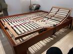 Verstelbare Lattenbodem 80 x 200, Ophalen, Verstelbaar, Bruin, Tweepersoons