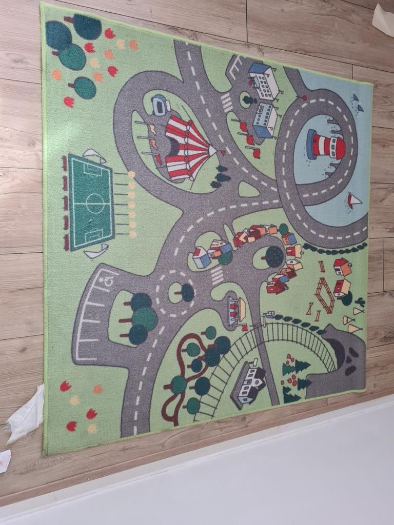 IKEA speelkleed met wegen en gebouwen, Ophalen of Verzenden