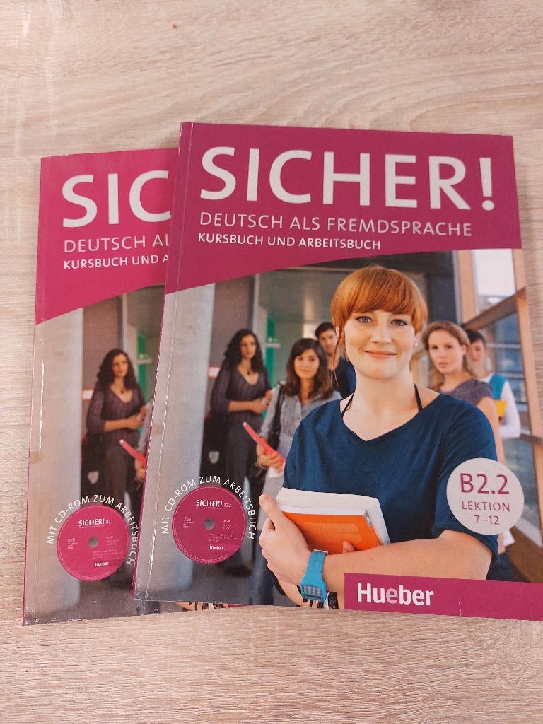 Duits Kursbuch en Arbeitsbuch B2.1 en B2.2 Sicher!, Boeken, Ophalen, Zo goed als nieuw, Non-fictie