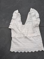 Wit gebreid topje, Maat 38/40 (M), Wit, Ophalen of Verzenden, Zo goed als nieuw